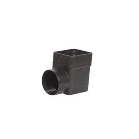 TRC Flat Roof Horizontal Thru Wall Drain Outlet Spigot - Brown