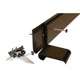 TRC Pre-Drilled Flat Roof Gutter Trim - 2.5m (Sold In Pairs includes clips and fixings)