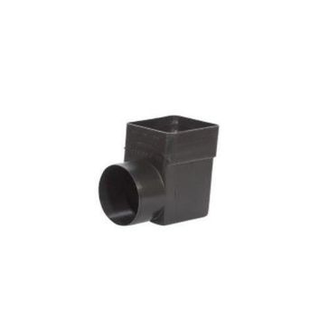 TRC Flat Roof Horizontal Thru Wall Drain Outlet Spigot - Brown