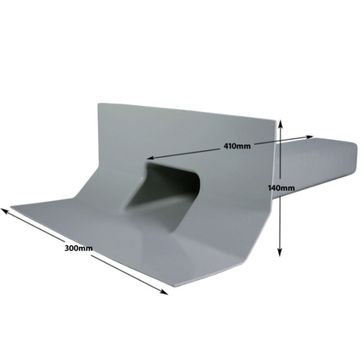 KoverTek GRP Through Wall/Parapet Outlet Trim - Grey