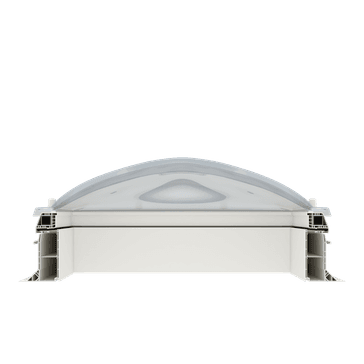 Coxdome AOV Polycarbonate Dome (Human Access) - 160mm Vertical Upstand