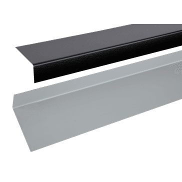 TRC Metal Wall Flashing Trim For EPDM Roofing - Black (2.5m)