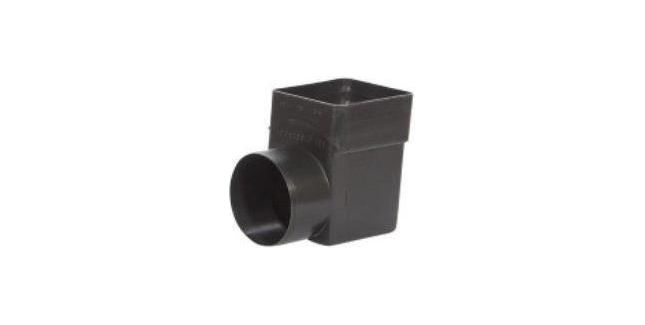 TRC Flat Roof Horizontal Thru Wall Drain Outlet Spigot - Brown