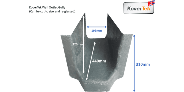 Gully Outset KoverTek Wall Outlet Gully Trim - Grey only £53.00