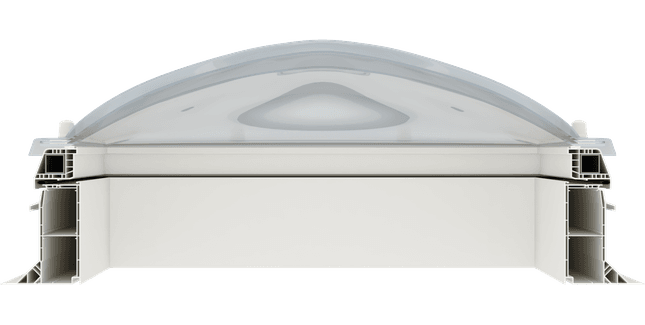 Coxdome AOV Polycarbonate Dome (Human Access) - 160mm Vertical Upstand