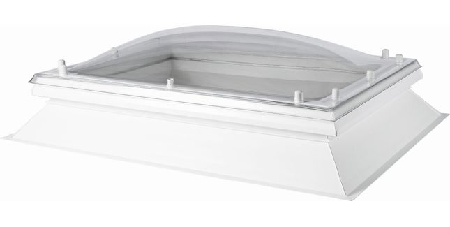 Coxdome Classic Polycarbonate Flat Roof Dome (Fixed)