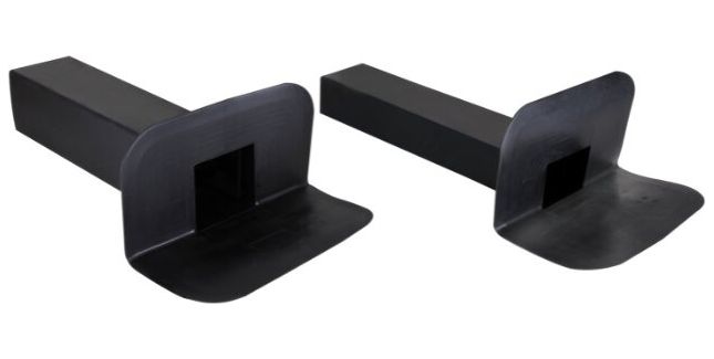 TRC EPDM Thru-Wall Parapet Horizontal Drain Outlet (Including Leafguard)