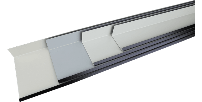 TRC Flat Roof Metal Edge Trim - Black (2.5m)