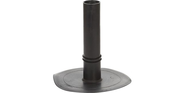TRC EPDM Flat Roof Rainwater Drainage Outlet - Black