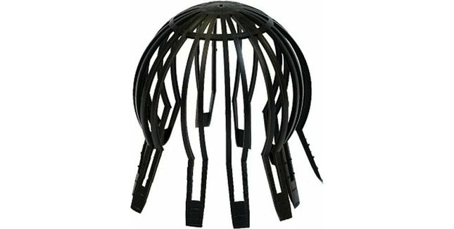 TRC Domed Leaf Guard For Flat Roof Drain Outlet - Dark Grey